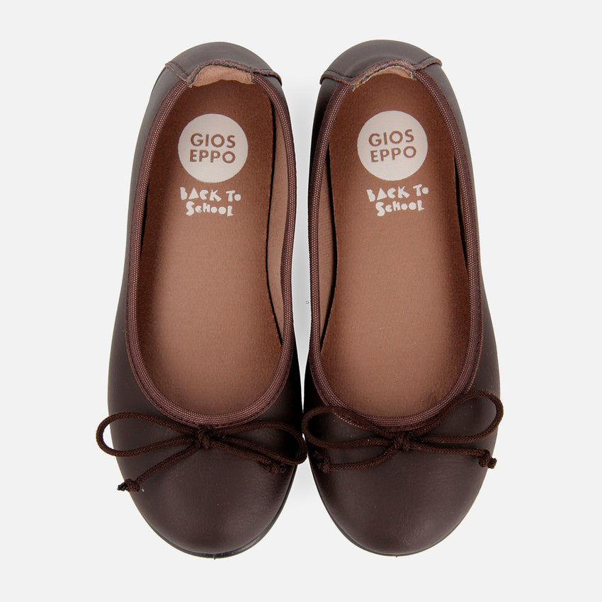 SCHOOL BALLET FLATS IN NAVY BLUE VOLTAIRE