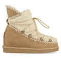Camel Australian style boots with sheepskin detail for women 46486