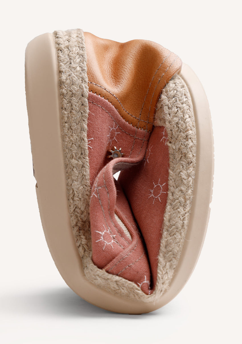TERRACOTA ESPADRILLES SUN PATTERN
