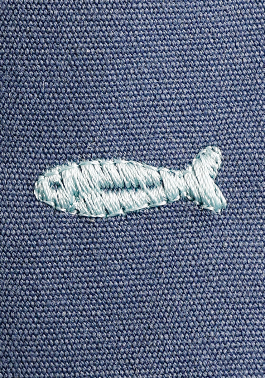 BLUE ESPADRILLES FISH PATTERN