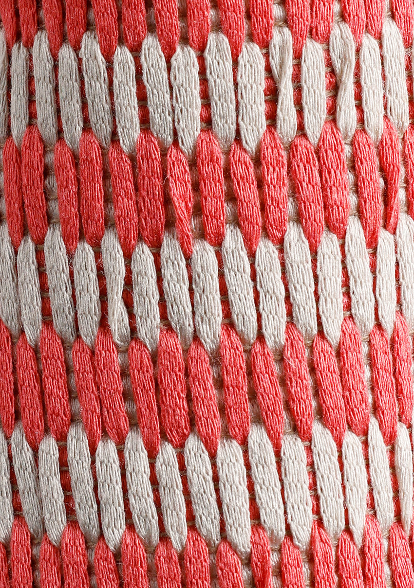 CORAL STRIPED ESPADRILLES