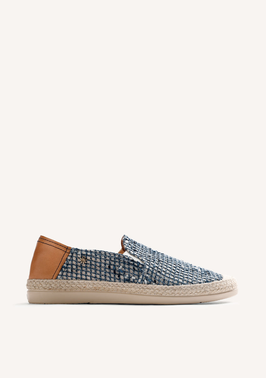 BLUE MESH ESPADRILLES