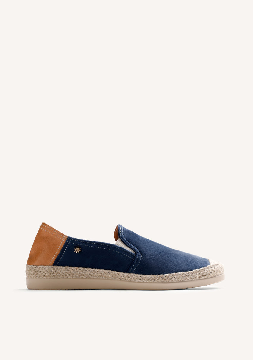 BLUE VELVET ESPADRILLES