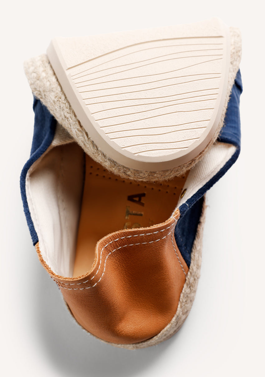 BLUE VELVET ESPADRILLES