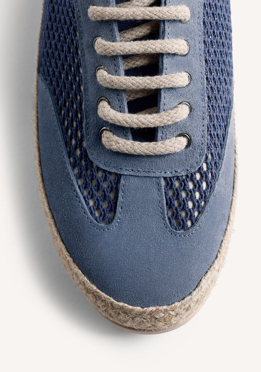 BLUE MESH SNEAKERS