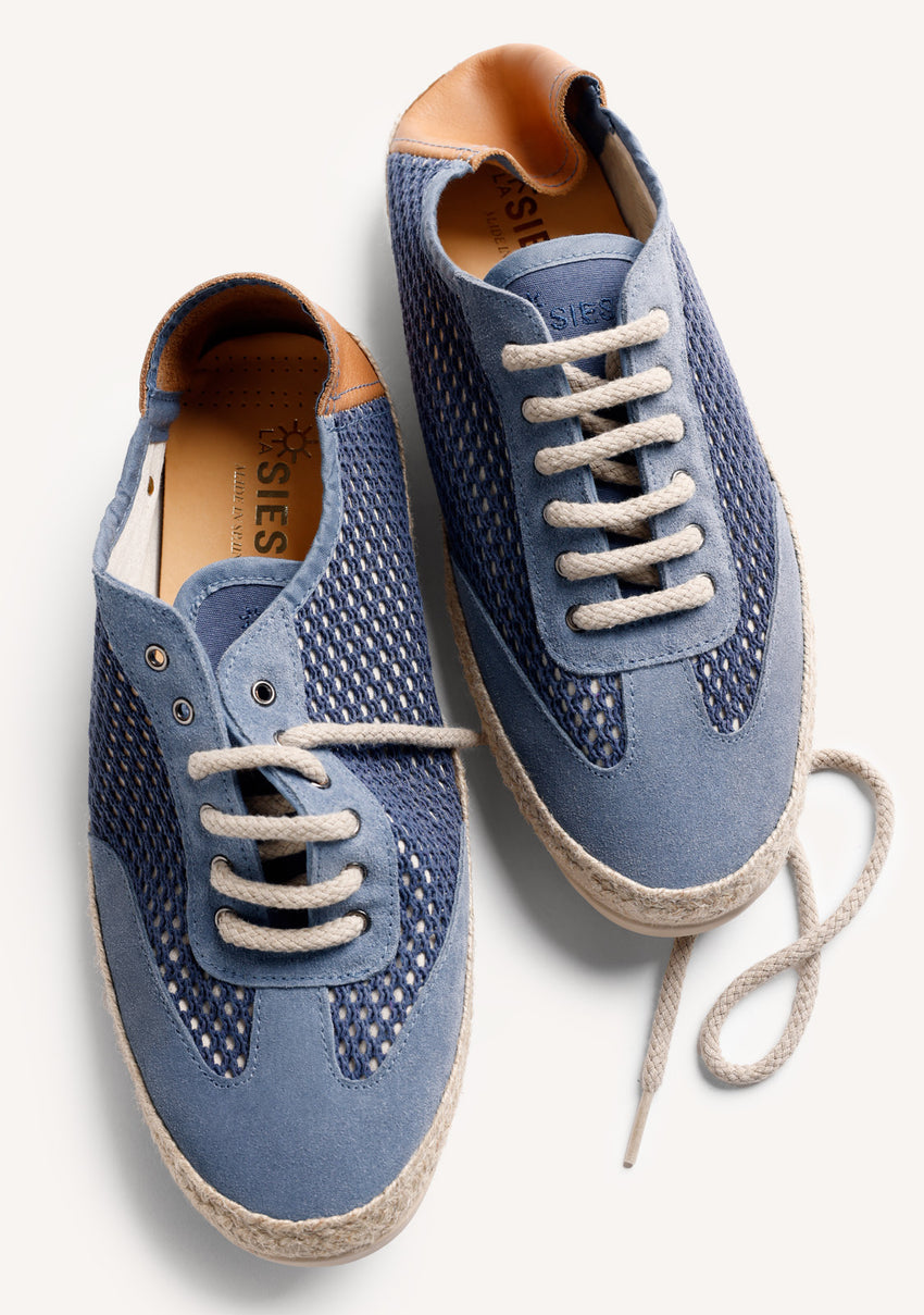 BLUE MESH SNEAKERS