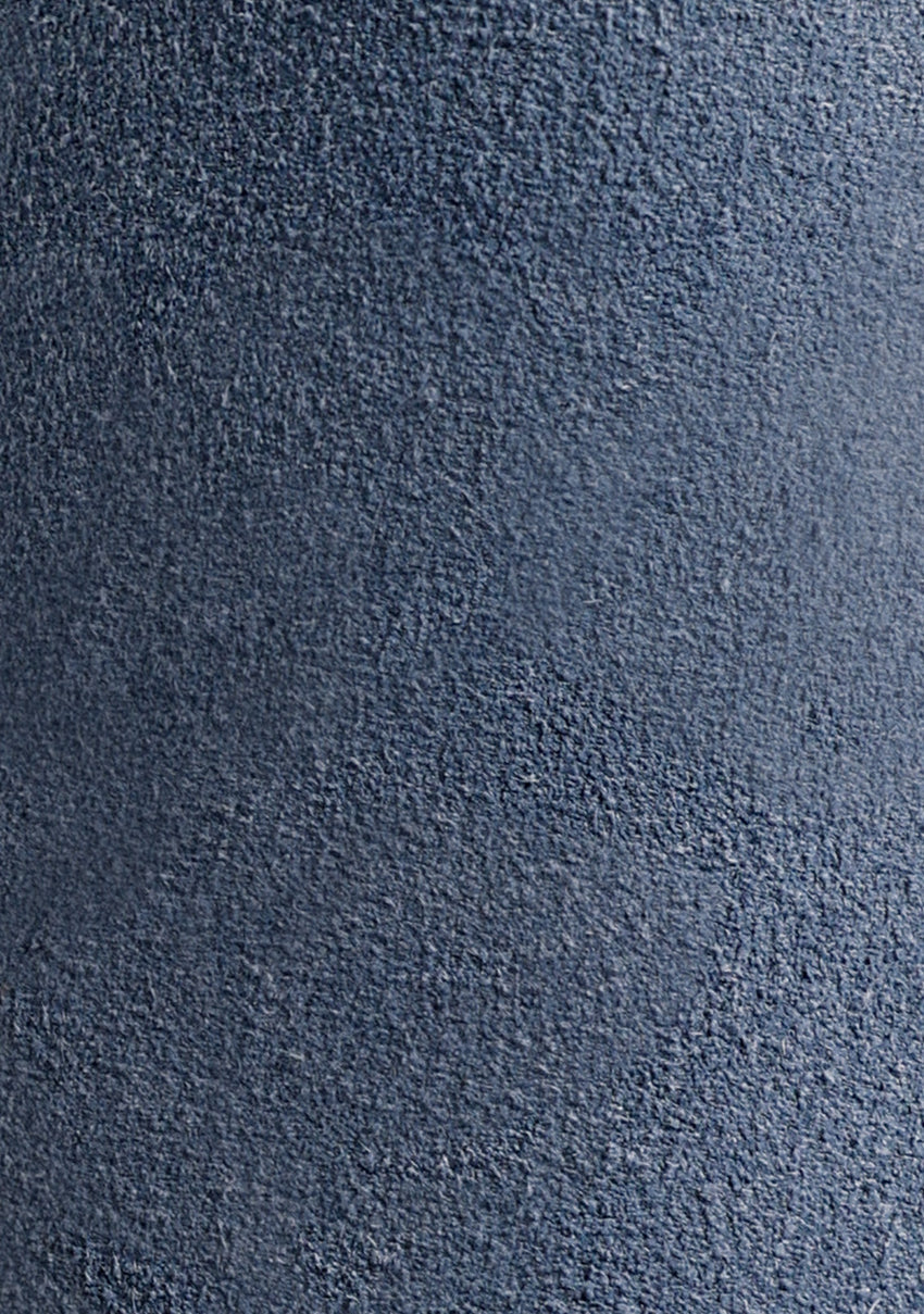 BLUE LEATHER ESPADRILLES