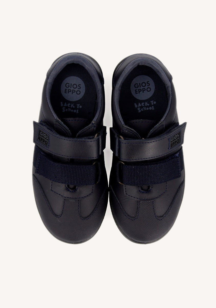 Navy blue school shoes for boys SALCHA