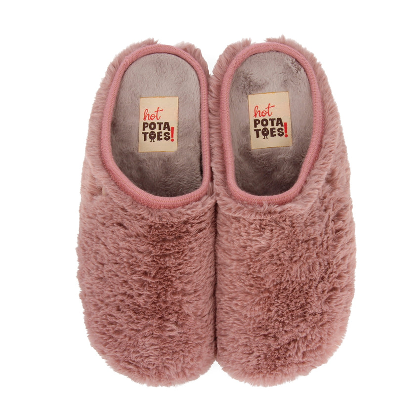 Pink furry Hot Potatoes slippers KEMEROVO