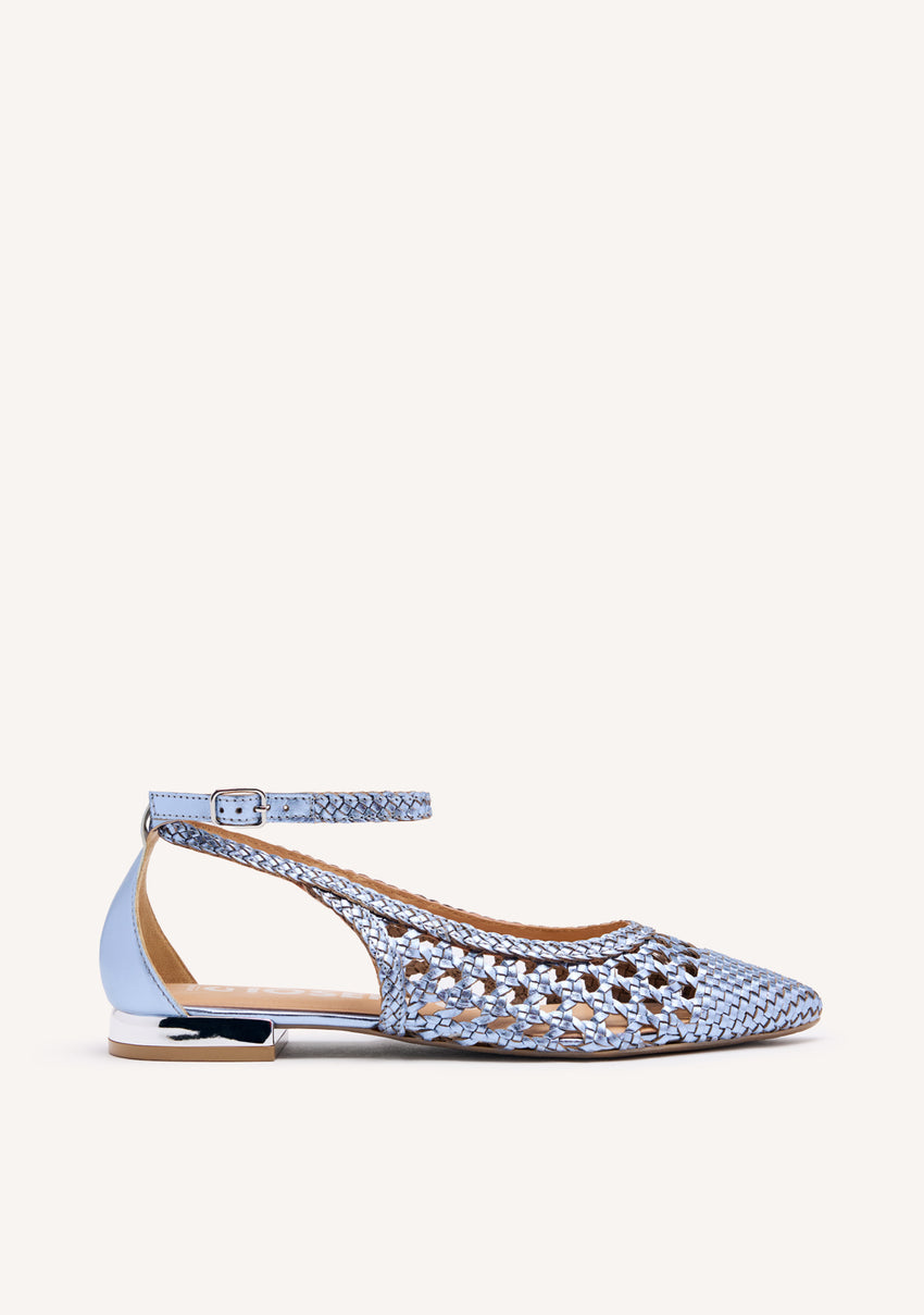 BRAIDED LEATHER BALLET FLATS DELL