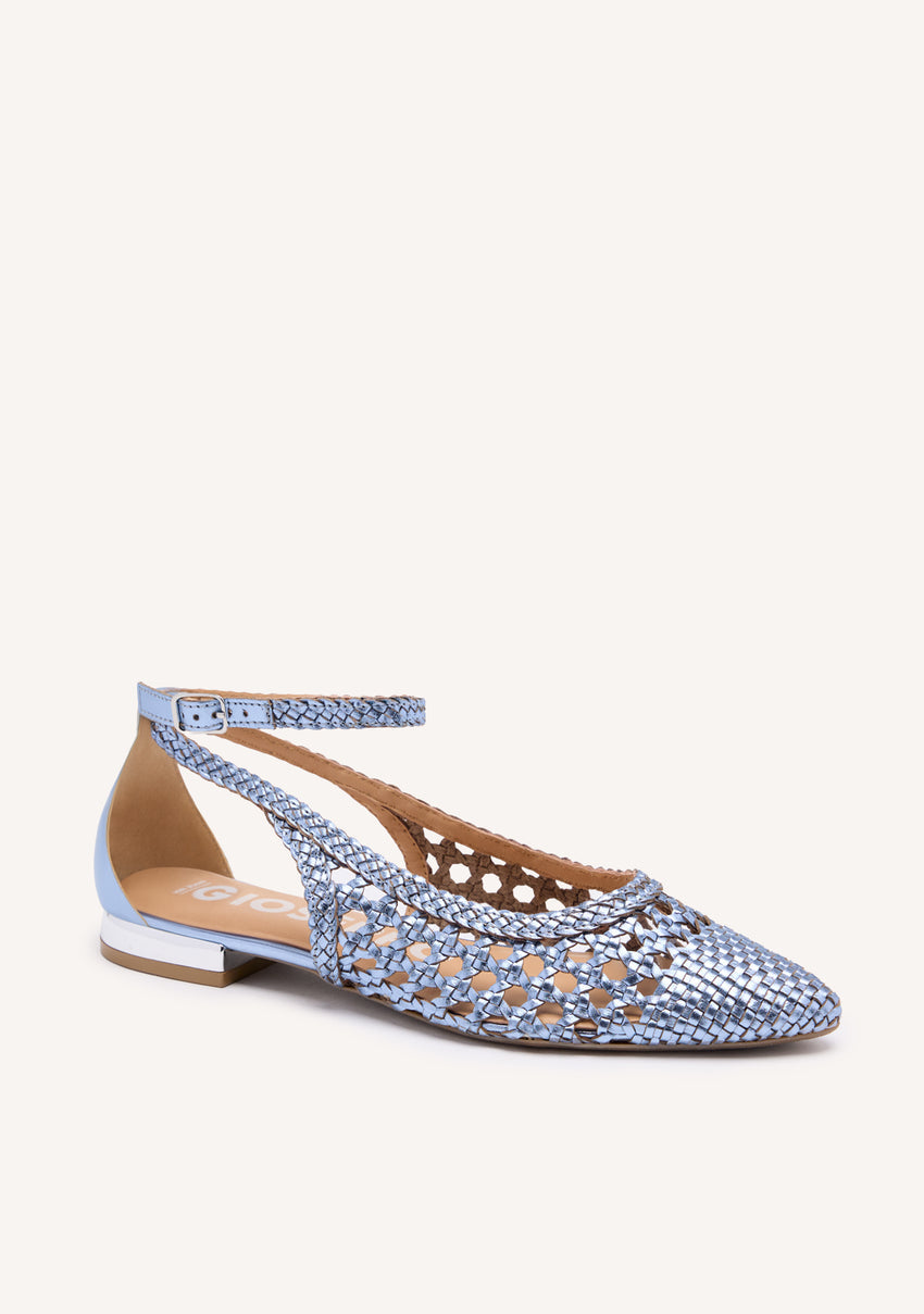 BRAIDED LEATHER BALLET FLATS DELL