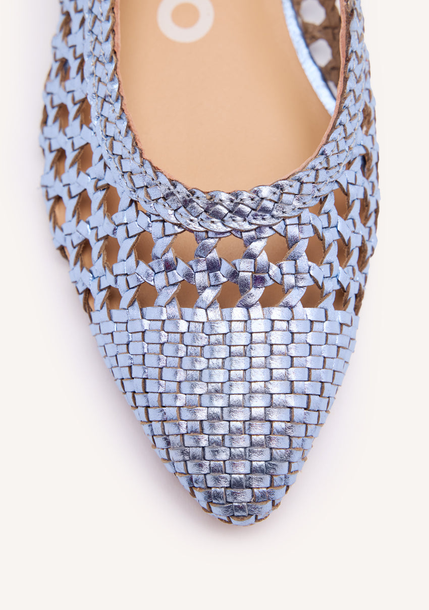 BRAIDED LEATHER BALLET FLATS DELL