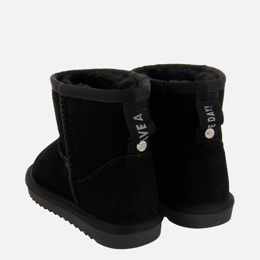BOTA AUSTRALIANA PIEL NEGRA PARA NIÑA COFFS