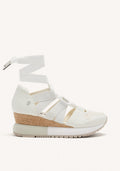 WHITE ESPADRILLE SNEAKERS FOR WOMEN LIZARDA