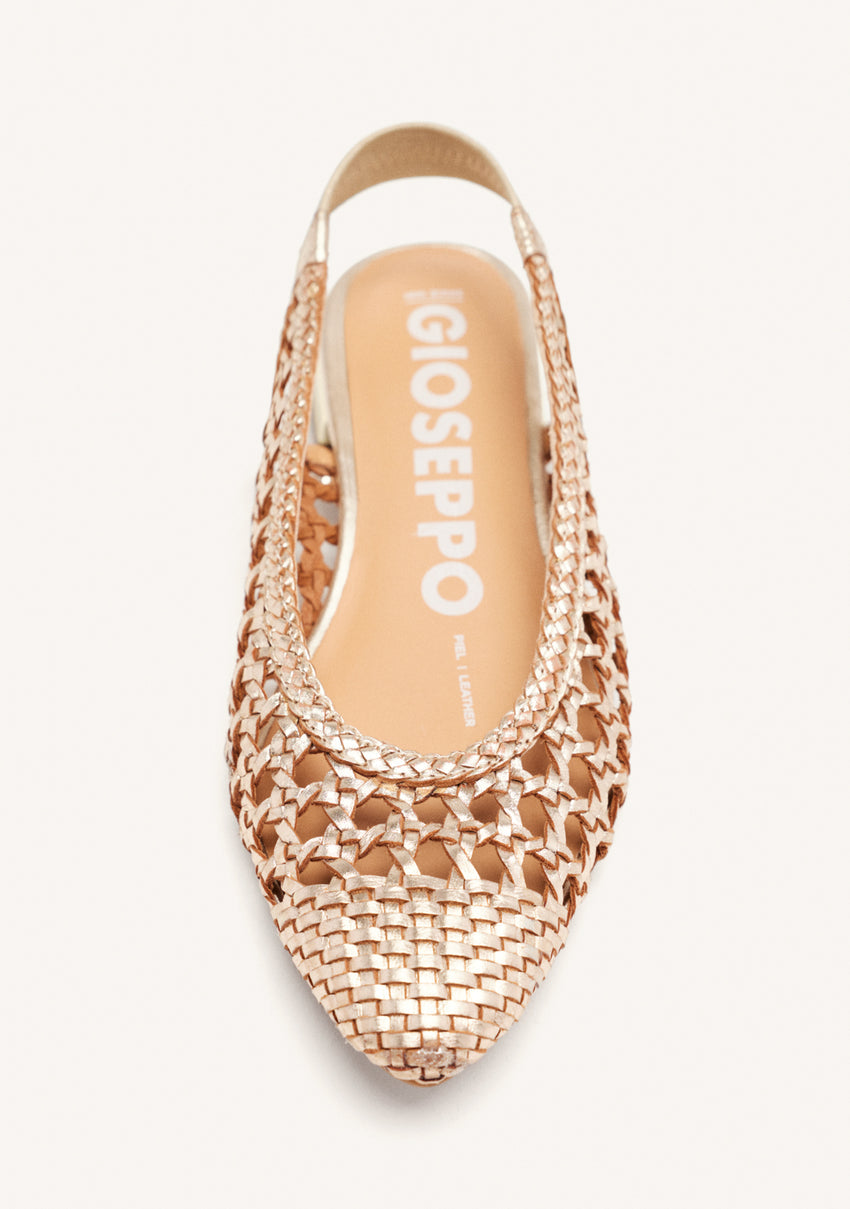 BRAIDED LEATHER BALLET FLATS GUATAVITA