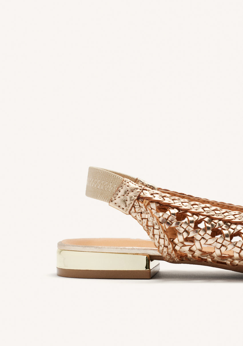 BRAIDED LEATHER BALLET FLATS GUATAVITA