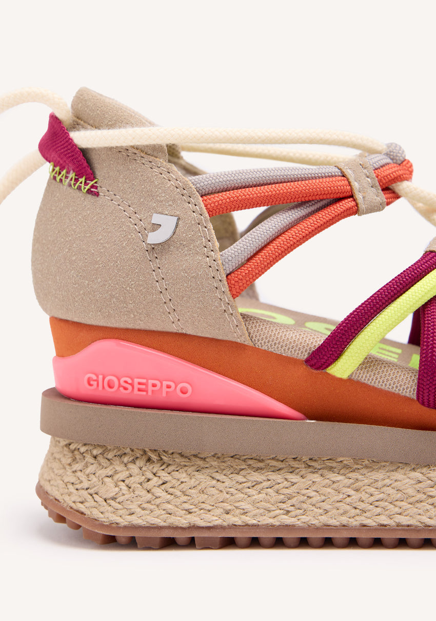 Tulare beige espadrille sneakers with wedges