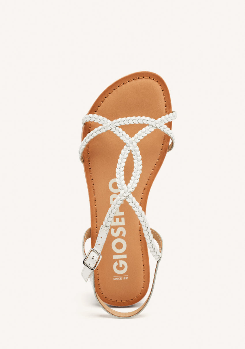 BRAIDED LEATHER SANDALS NIOAQUE
