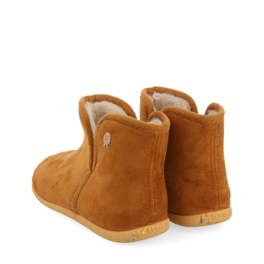 Ankle-height house slippers with fleece detail “Sifjord”