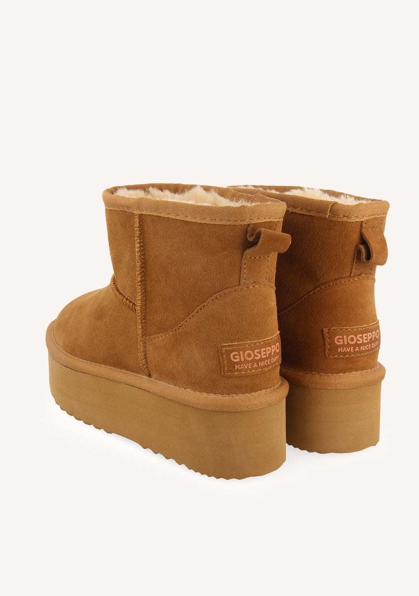 BROWN AUSTRALIAN PLATFORM BOOTS FOR WOMEN BANCROFT