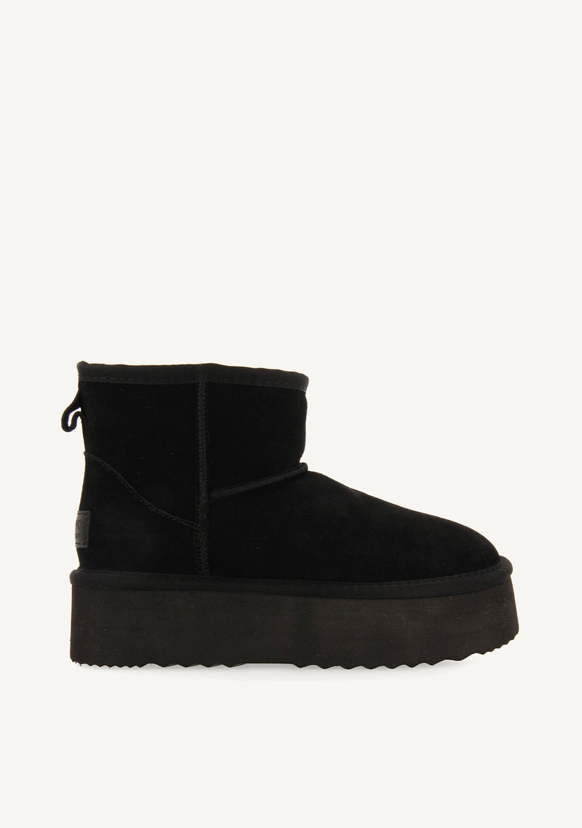 BLACK AUSTRALIAN PLATFORM BOOTS FOR WOMEN BANCROFT