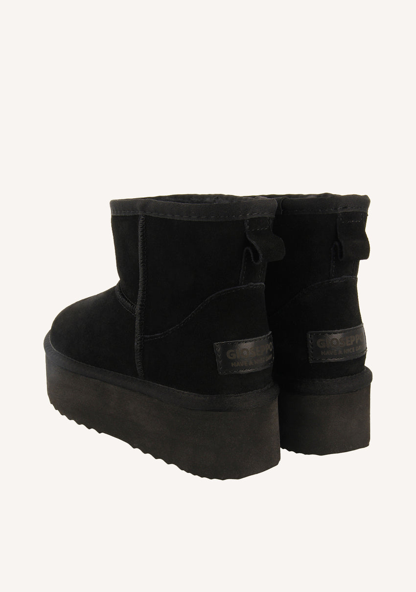 BLACK AUSTRALIAN PLATFORM BOOTS FOR WOMEN BANCROFT