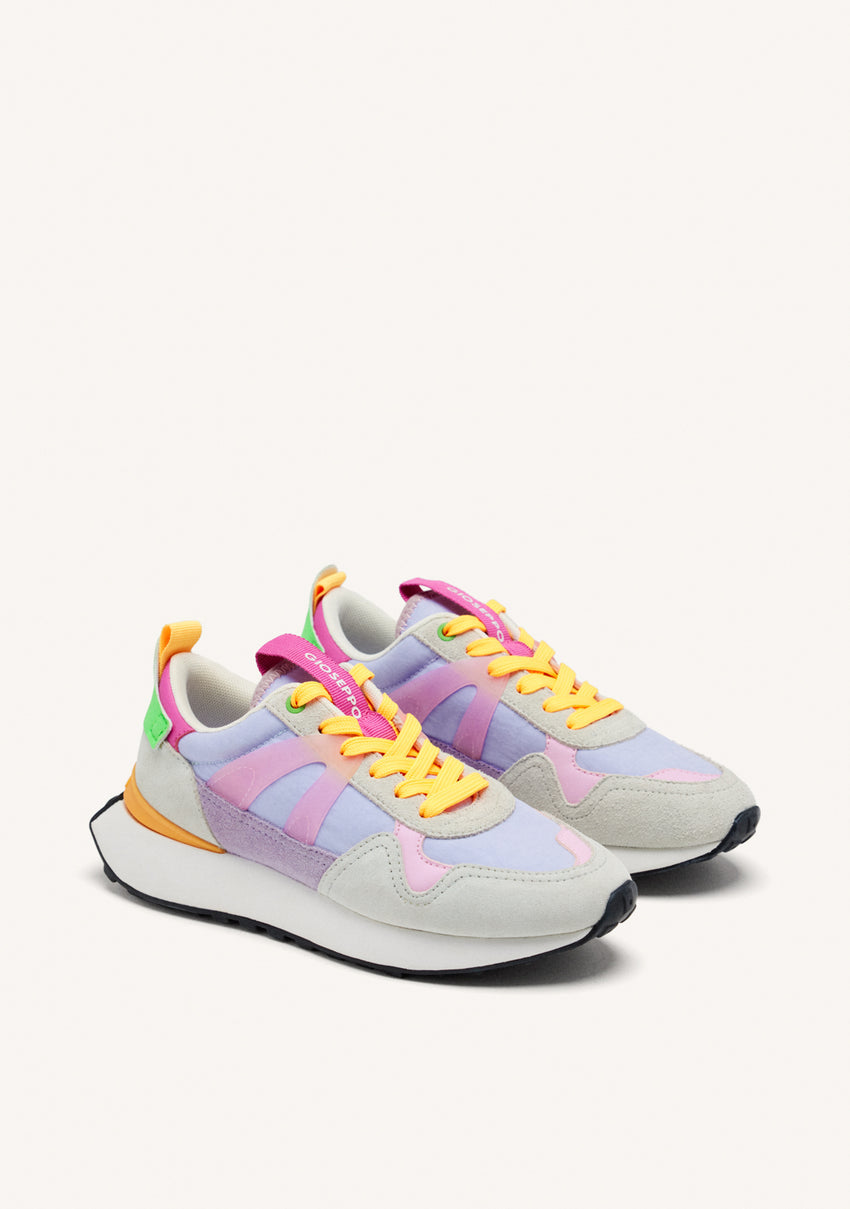 LAVENDER SNEAKERS WITH MULTICOLOR DETAILS FOR WOMEN ADAIR