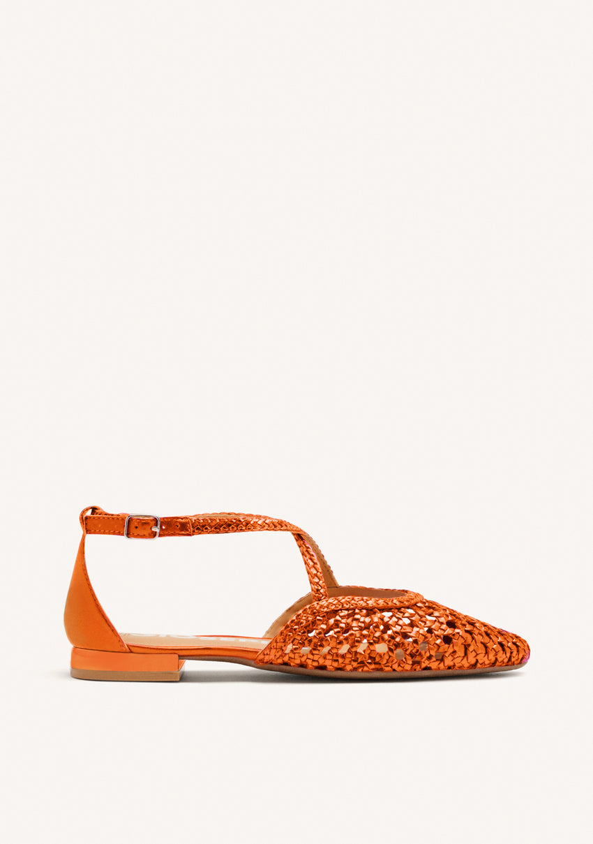 BRAIDED LEATHER BALLET FLATS LESKOVIC