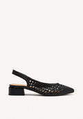 BLACK BRAIDED LEATHER BALLET FLATS PISKOVE