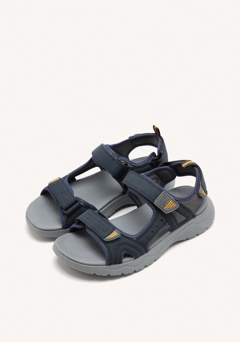 GRAY SANDALS WITH COLOR ACCENTS FOR MEN METKOVIC