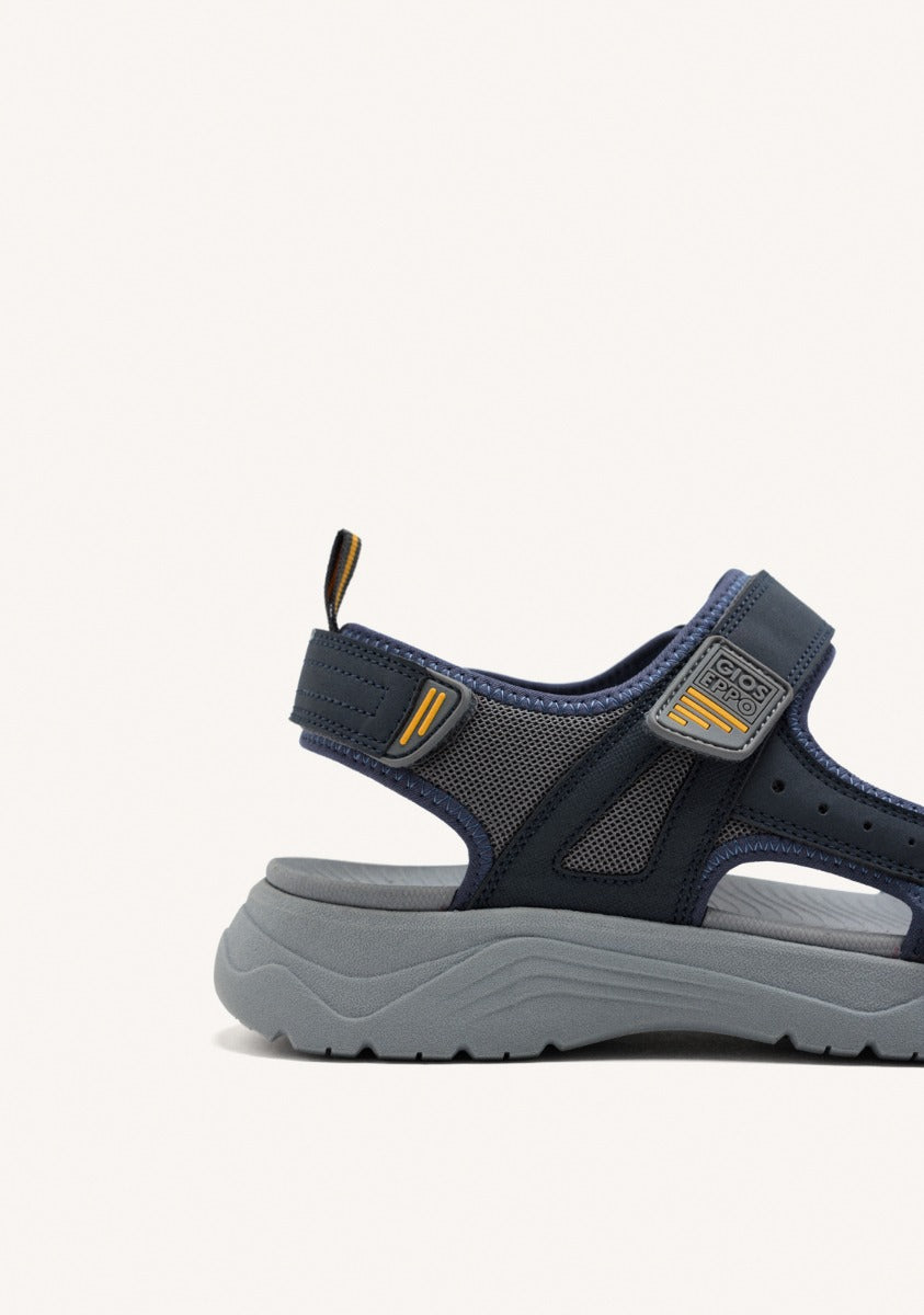 GRAY SANDALS WITH COLOR ACCENTS FOR MEN METKOVIC