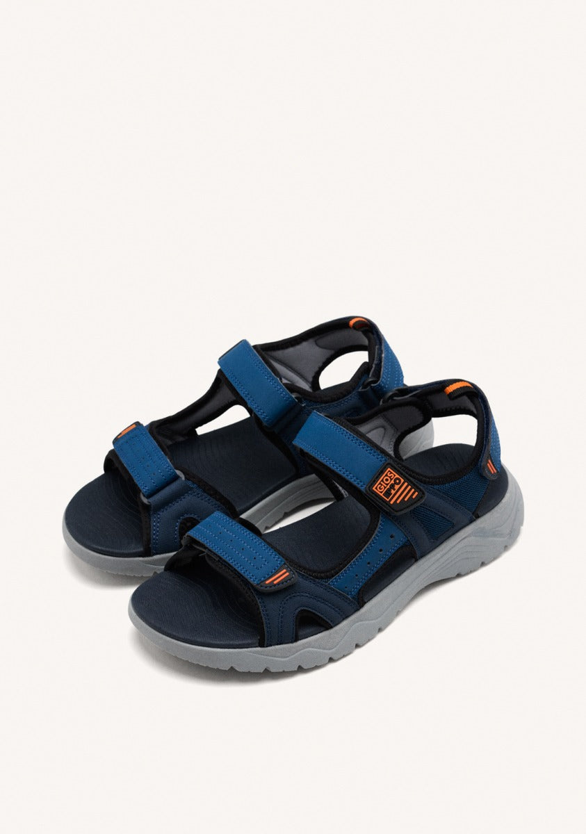 BLUE NAVY SANDALS WITH COLOR ACCENTS FOR MEN METKOVIC