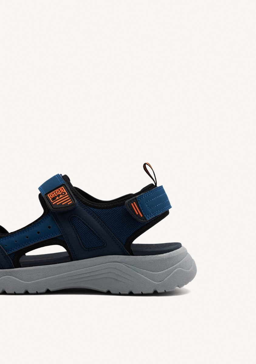BLUE NAVY SANDALS WITH COLOR ACCENTS FOR MEN METKOVIC