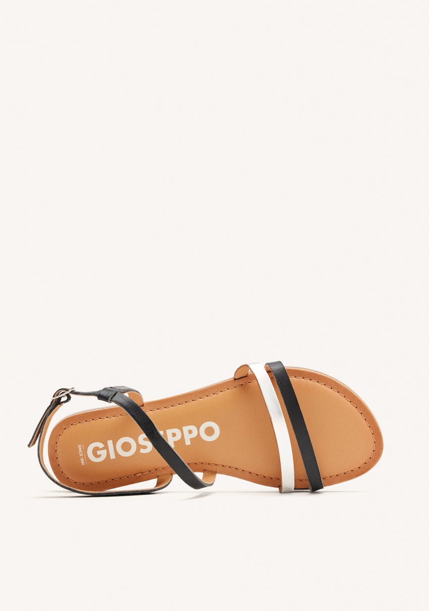 BICOLOUR LEATHER SANDALS BARGEME
