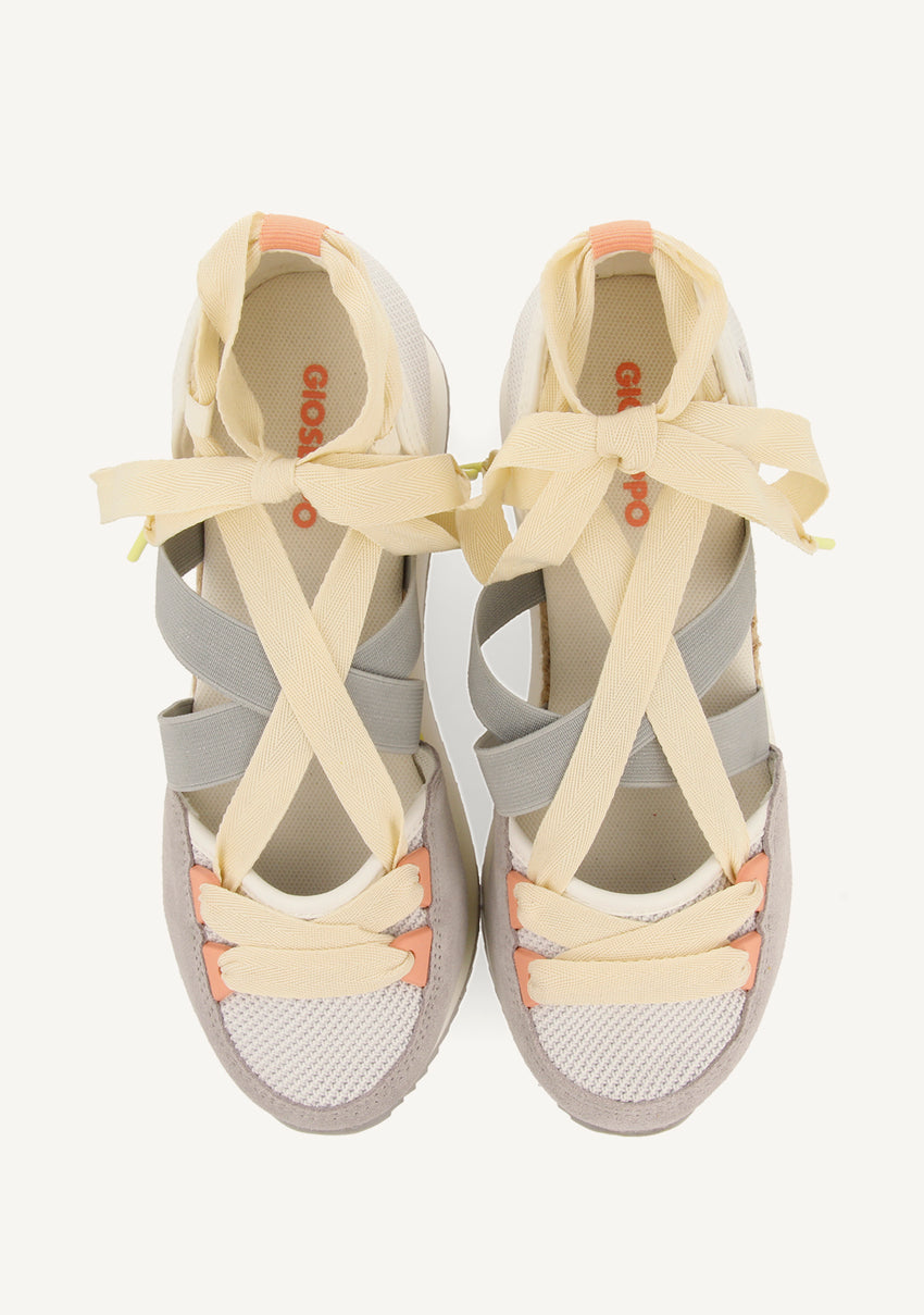 WHITE OPEN SNEAKERS WITH WEDGE FOR WOMEN SAMOBOR