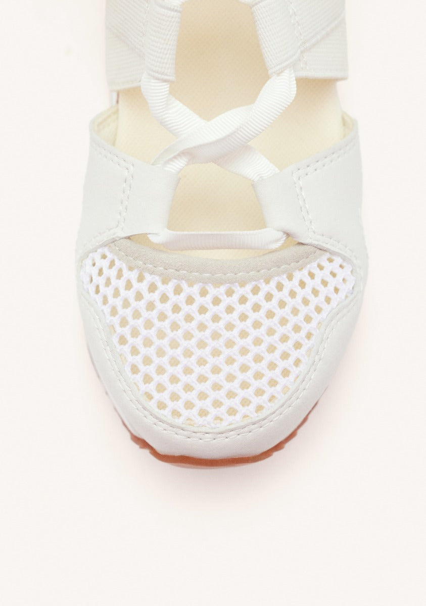 OFF-WHITE OPEN SNEAKERS ESPADRILLE TYPE WITH STRAPS FOR WOMEN MUIR