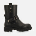 BIKER BOOTS WITH STUDS ON THE HEEL