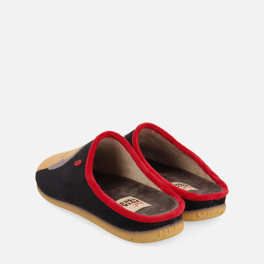 MOVIE PRINT SLIPPERS