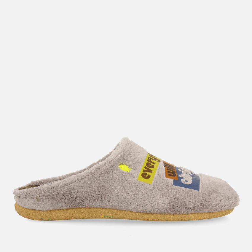 GENESEE FAUX FUR PRINT HOUSE SLIPPERS