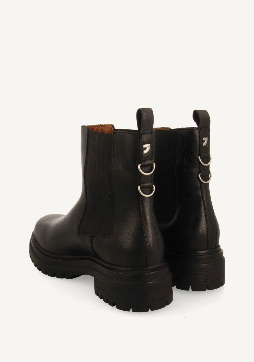 LEATHER TRACK TYPE BOOTS VARICK