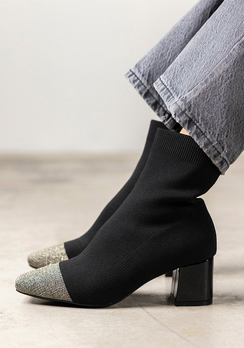 SOCKS-STYLE ANKLE BOOTS WITH HEEL VANLOSE