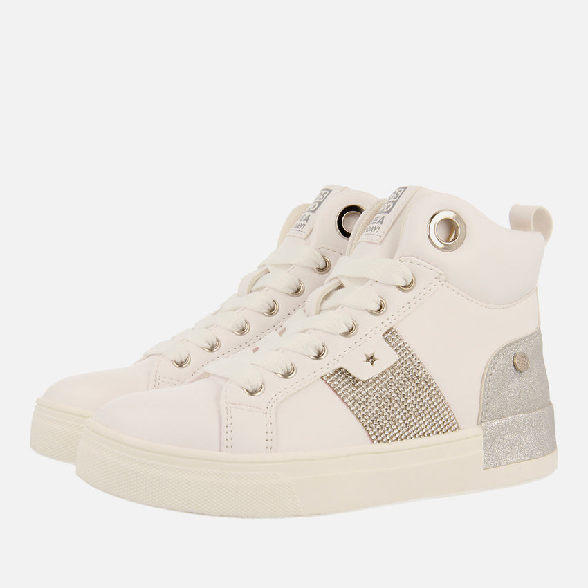 HIGH-TOP BASKETS WITH SEQUINS AND RHINESTONES RUDME