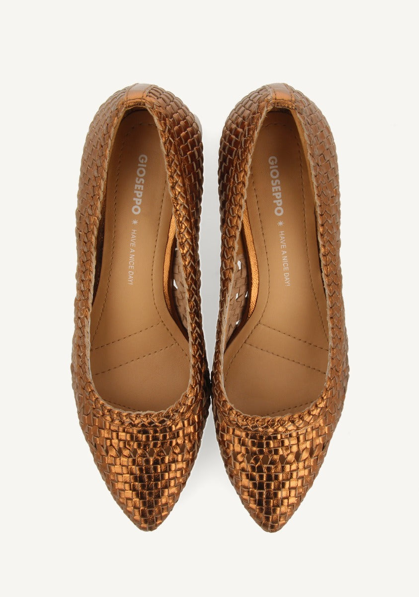 BRAIDED LEATHER PUMPS NITRA