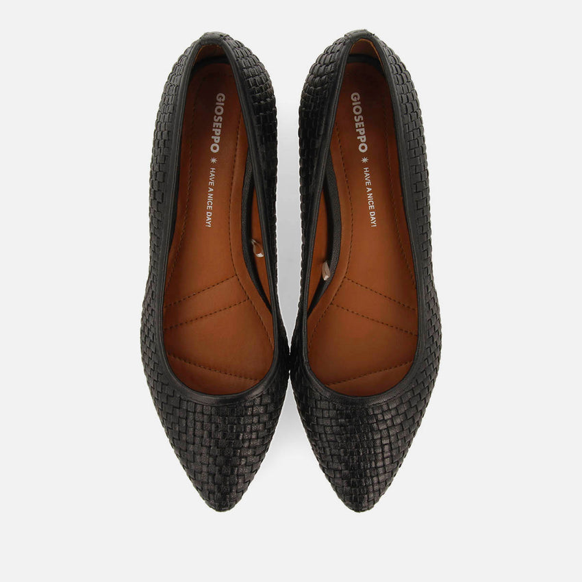 BRAIDED LEATHER COURT SHOES BY KOMADI