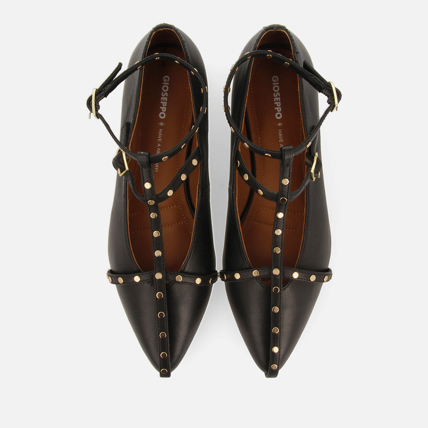 FLATS LEATHER WITH STUDS KALOCSA