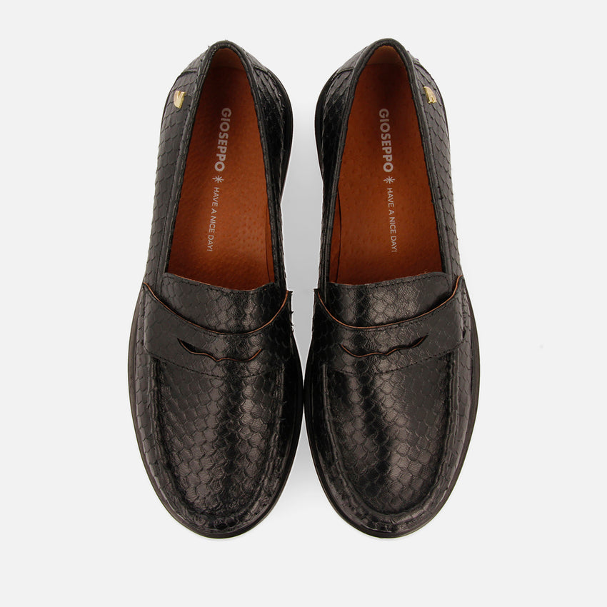 LEATHER LOAFERS WITH MASK ARIETTA