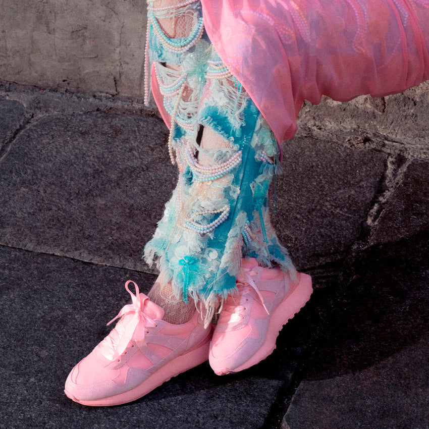 LEATHER SNEAKERS LACES - MARGOT BY MARÍA ESCOTÉ