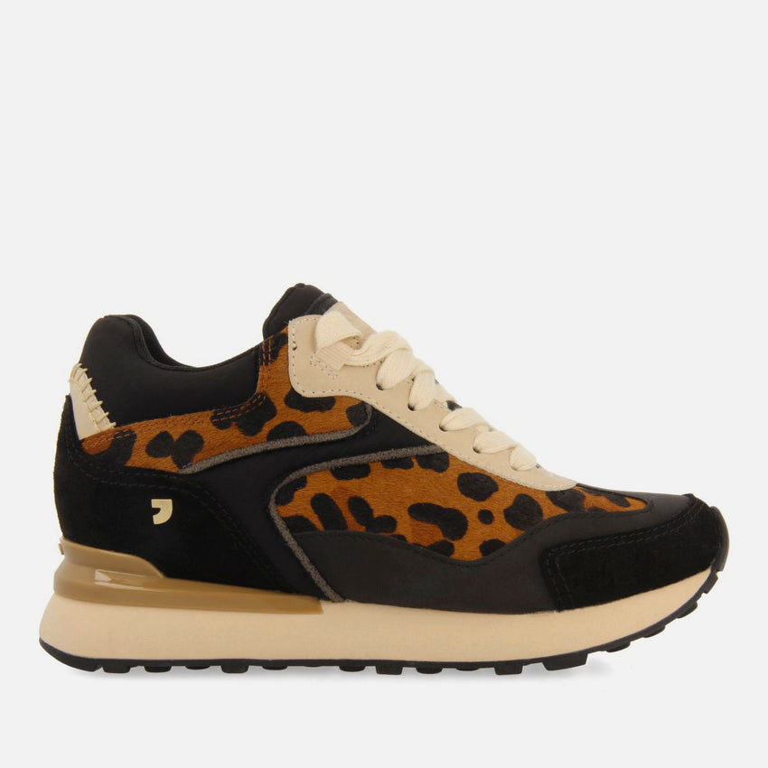 LEOPARD PRINT WEDGE SNEAKERS PAVILION