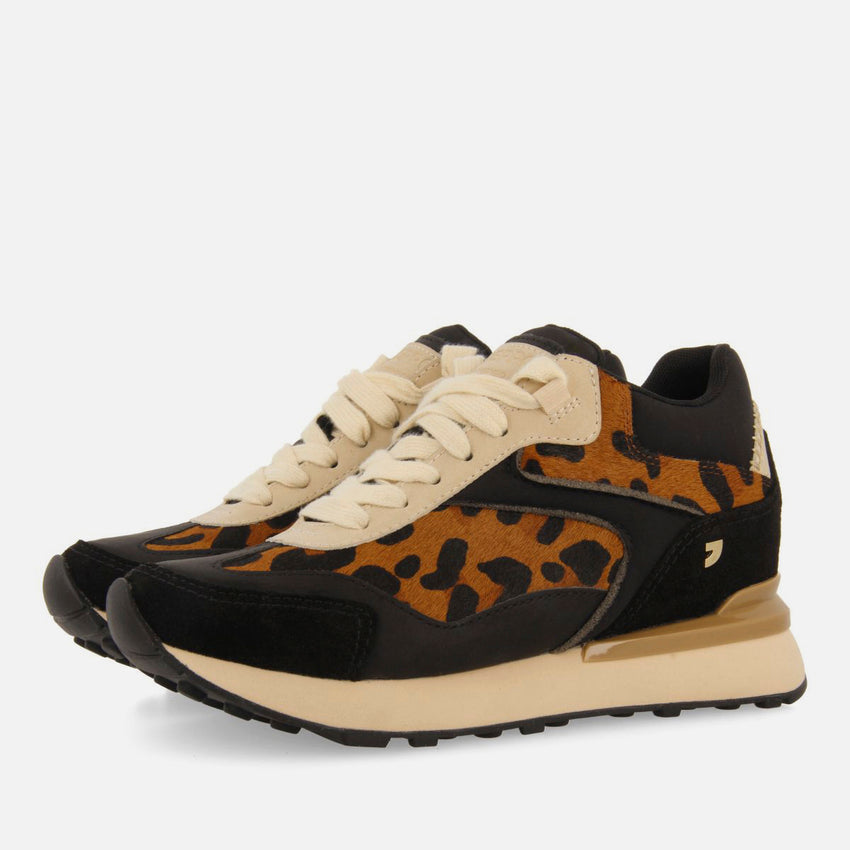 LEOPARD PRINT WEDGE SNEAKERS PAVILION