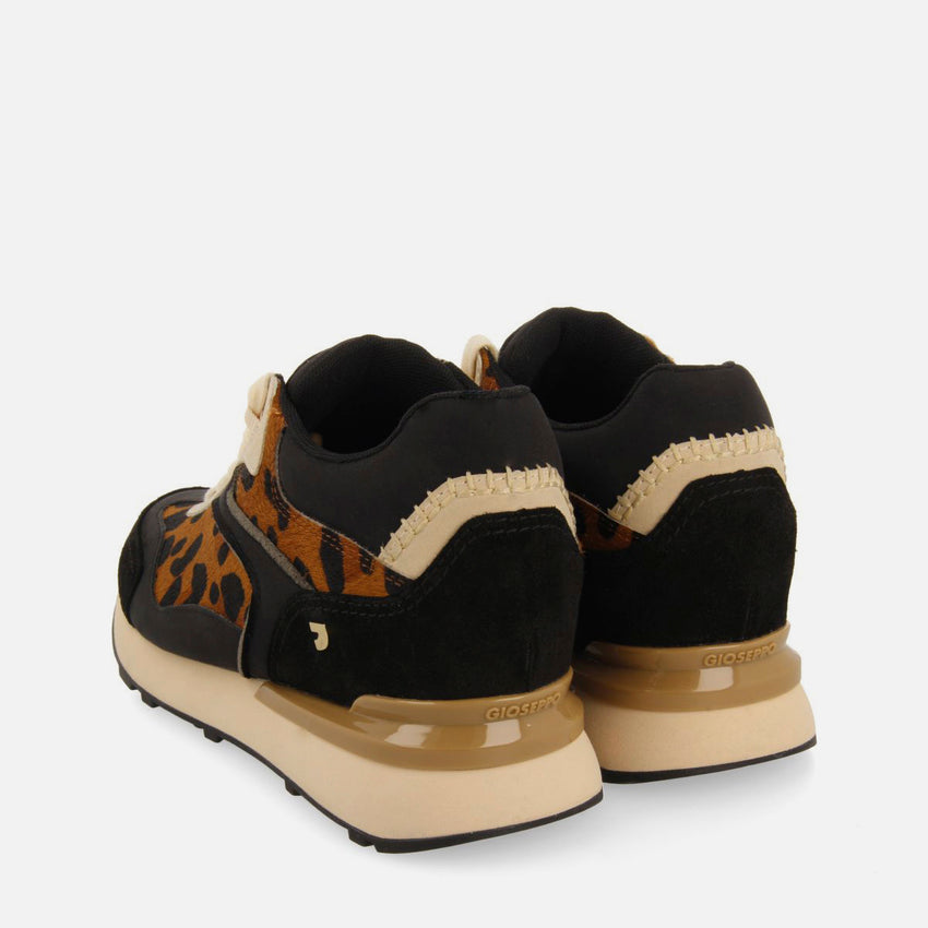LEOPARD PRINT WEDGE SNEAKERS PAVILION